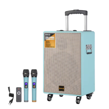 Baab B-v8 Usb/h.kartı/aux/kablosuz Mikrofonlu/bluetooth Hoparlör