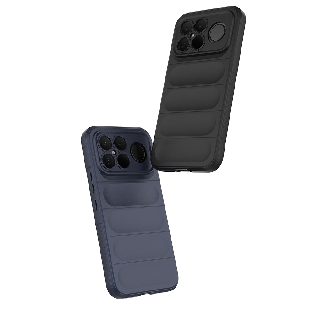 Xiaomi Poco F8 Ultra Kılıf Esnek TPU Oyuklu Arka Yüzey Tasarımlı Zore Etnik Silikon Kapak Siyah