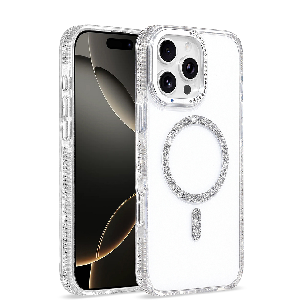 Apple iPhone 16 Pro Max Kılıf M-safe Şarj Özellikli Zore Tera Silikon Kapak Şeffaf