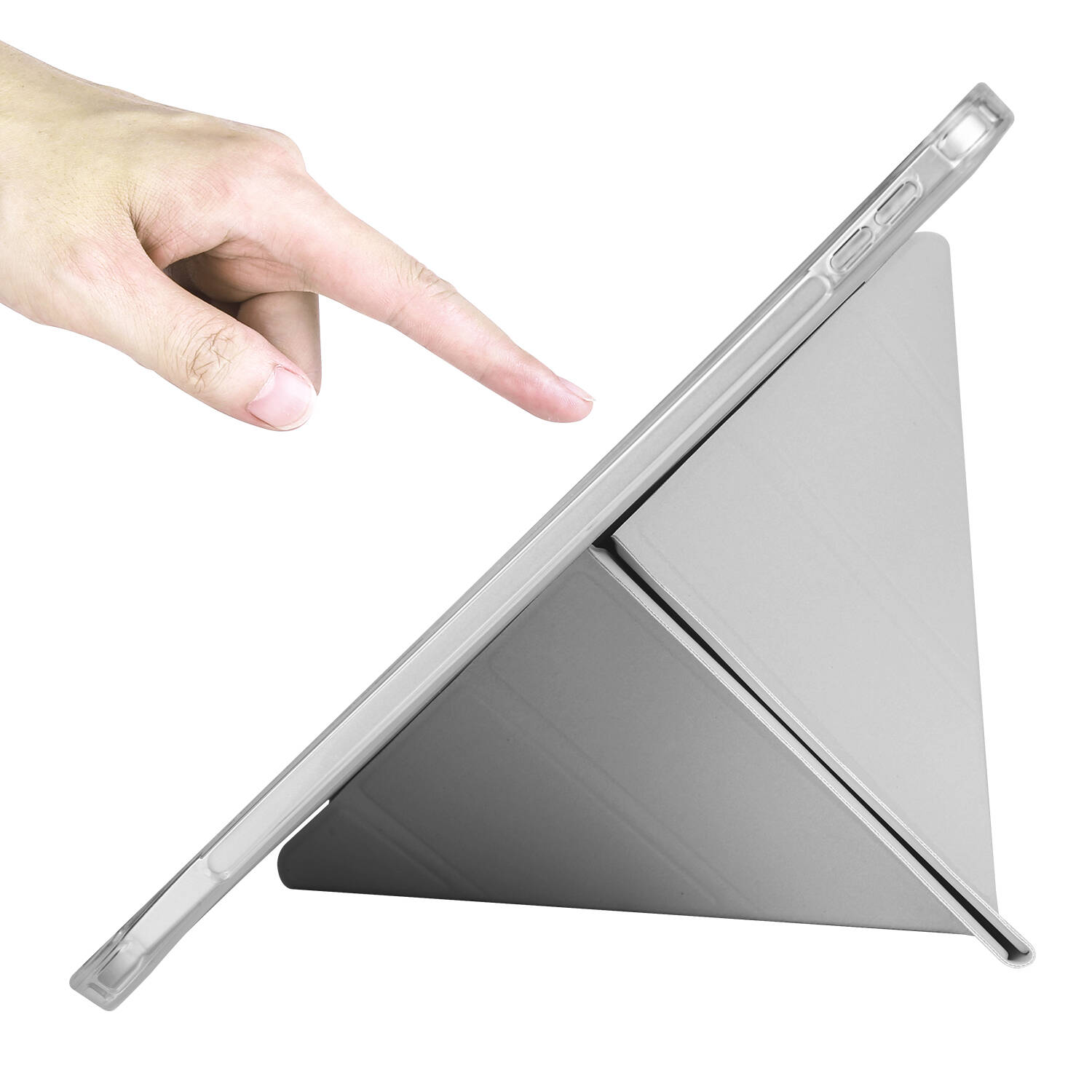 Apple iPad 11.Nesil 2025 & 10.Nesil 2022 Kılıf Zore Tri Folding Kalem Bölmeli Standlı Kılıf Lacivert