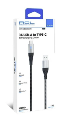 ACL USB-A TO TYPE-C 15W ŞARJ KABLOSU 