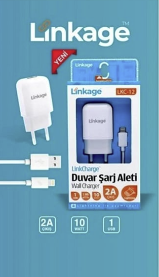 LINKAGE A12 Duvar şarjı 2XUSB 28W+ QC3.0 Hızlı şarj