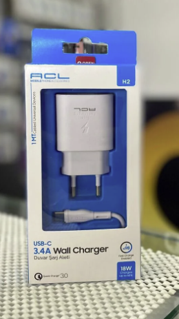 ACL H3 Tek adaptör Şarj aleti 18W
