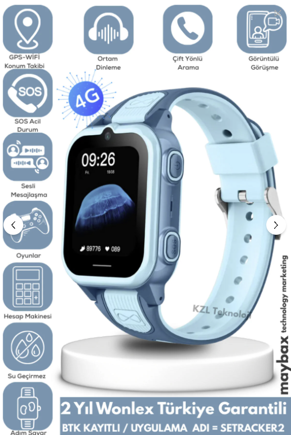 WONIEX AKILLI ÇOCUK SAATİ 4G - GPS