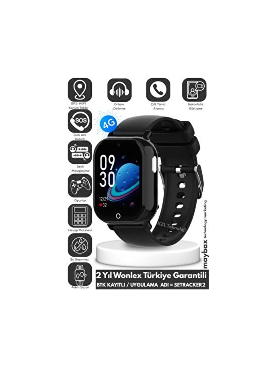 WONIEX KT01 AKILLI ÇOCUK SAATİ 4G - GPS