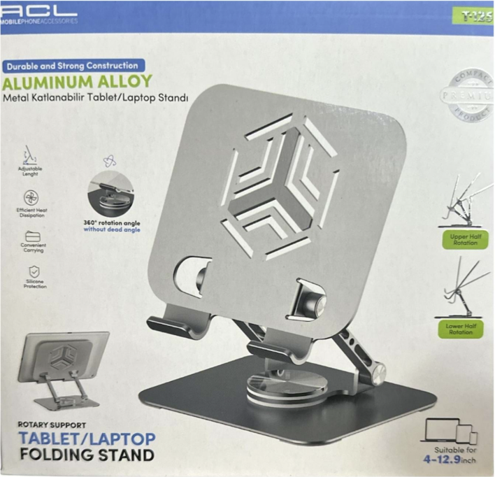 ACL T-126 METAL KATLANABİLİR TABLET/LAPTOP STANDI
