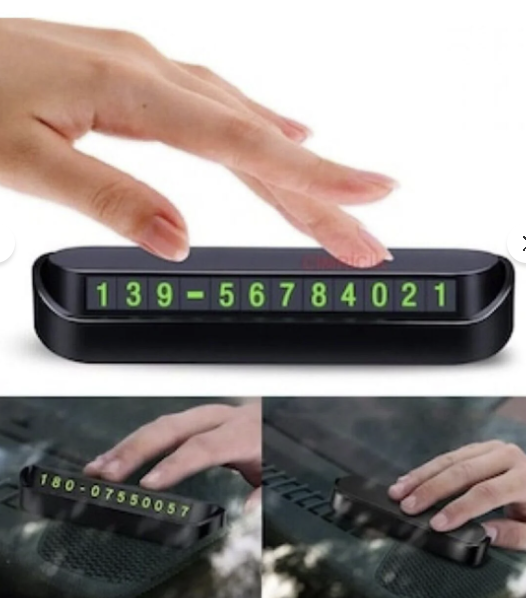 ACL APRK-01 FOSFORLU ARAÇ İÇİ GEÇİCİ PARK NUMARATÖRÜ