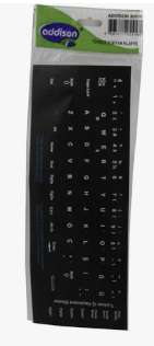 Addison Türkçe Q Klavye Etiketi Siyah